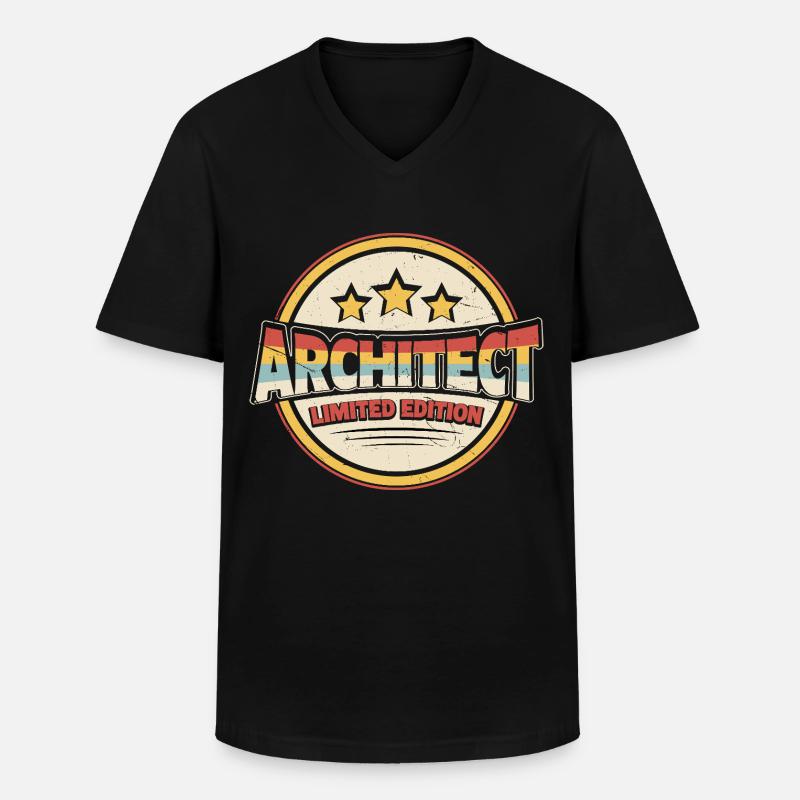 Architekt - Männer-T-Shirt mit V-Ausschnitt - Schwarz