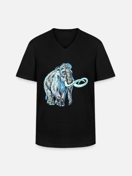 mammoth - Men's V-Neck T-Shirt - black