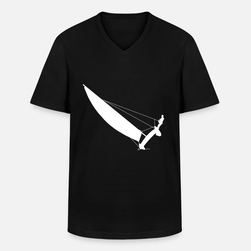 Katamaran - Männer-T-Shirt mit V-Ausschnitt - Schwarz