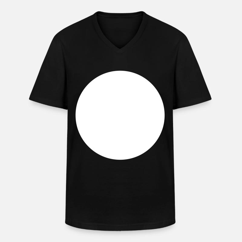 Kreis - Männer-T-Shirt mit V-Ausschnitt - Schwarz