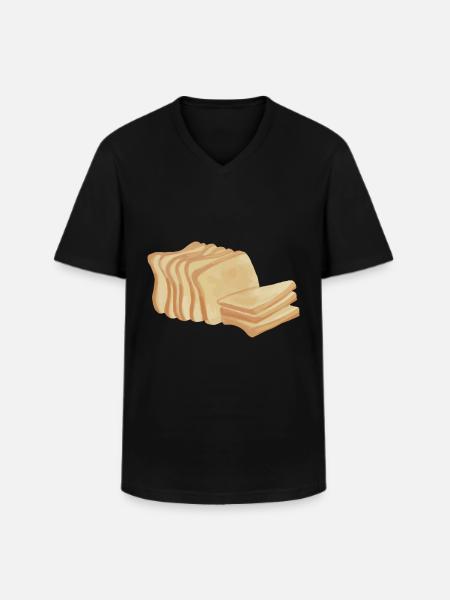 Toast Leib Bread - Men's V-Neck T-Shirt - black