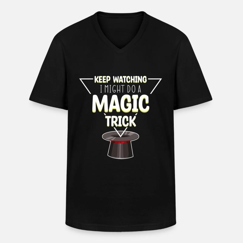 Magic Magic Magic Hat - Men's V-Neck T-Shirt - black