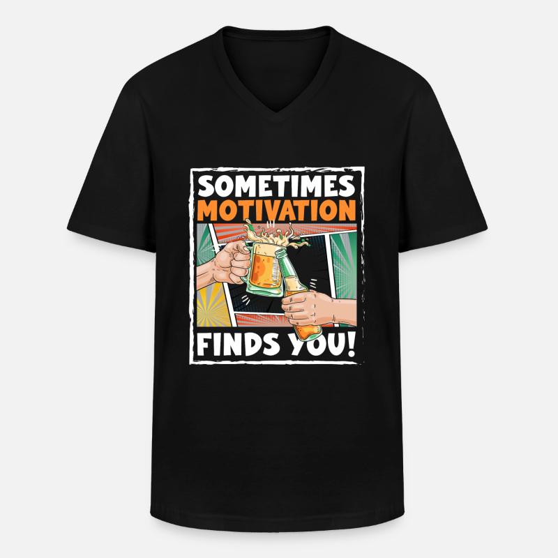 Comic Sprechblase Bunt - Männer-T-Shirt mit V-Ausschnitt - Schwarz