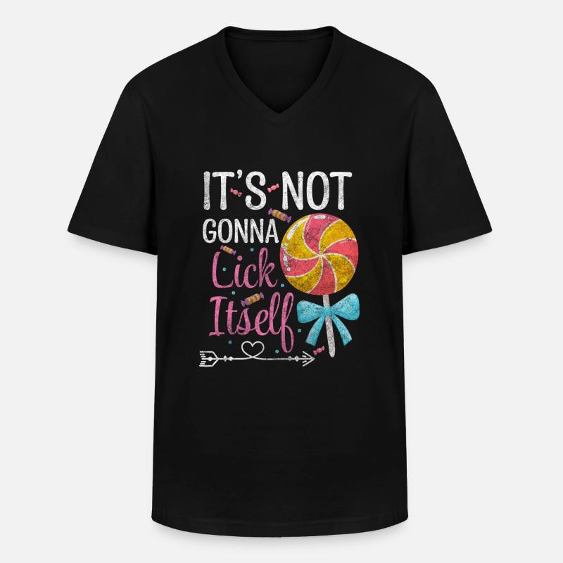 Candy Sugar Snacking Enjoyment - Men's V-Neck T-Shirt - black