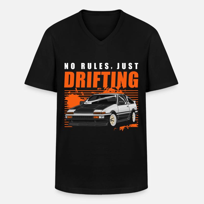 Driften Ringtool Drift - Männer-T-Shirt mit V-Ausschnitt - Schwarz