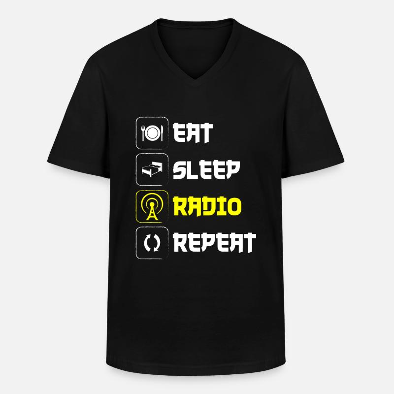 Moderator Job Show - Männer-T-Shirt mit V-Ausschnitt - Schwarz