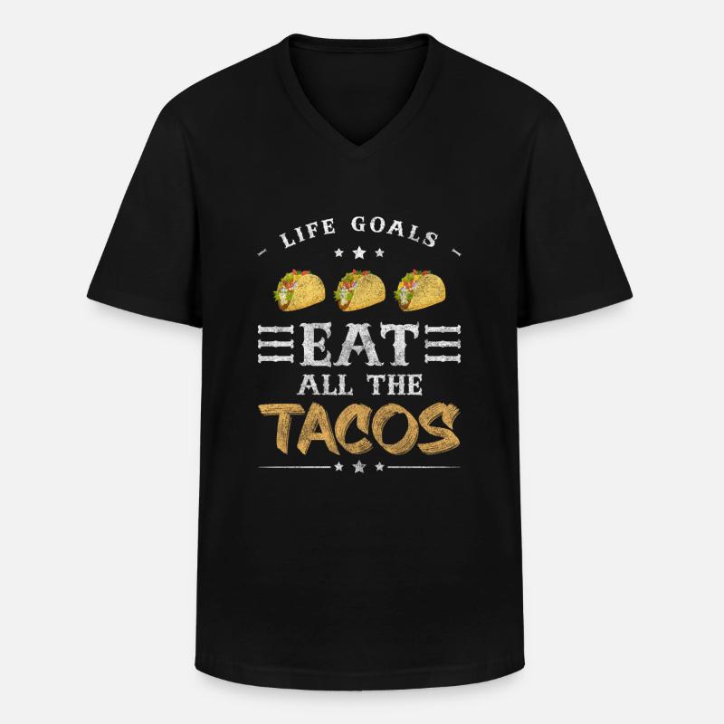 Buffet Genießer Restaurant - Männer-T-Shirt mit V-Ausschnitt - Schwarz