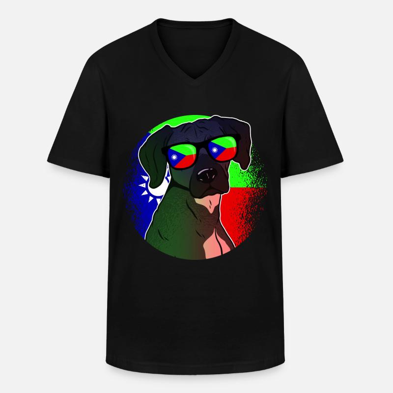Belutschistan - Männer-T-Shirt mit V-Ausschnitt - Schwarz