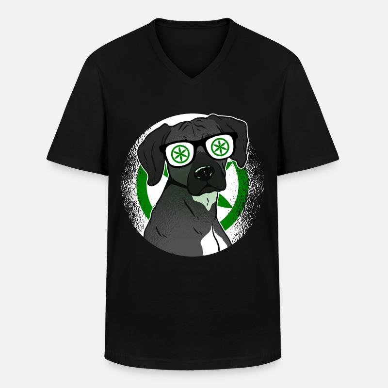 Padanien - Männer-T-Shirt mit V-Ausschnitt - Schwarz