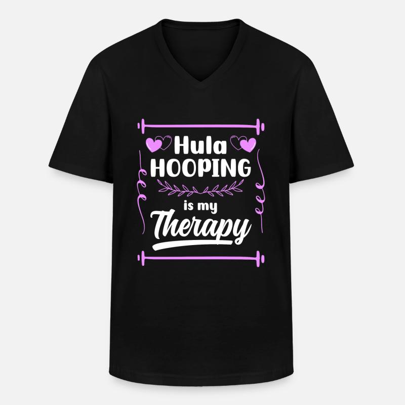 Hullern Reifen Training Hobby - Männer-T-Shirt mit V-Ausschnitt - Schwarz