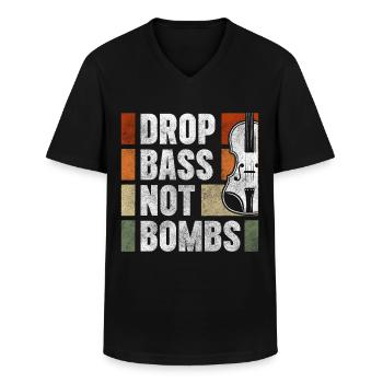 Musiker Musikschule Musikverein - Männer-T-Shirt mit V-Ausschnitt - Schwarz - Vorne - AI Model Male 178 dark (178cm)