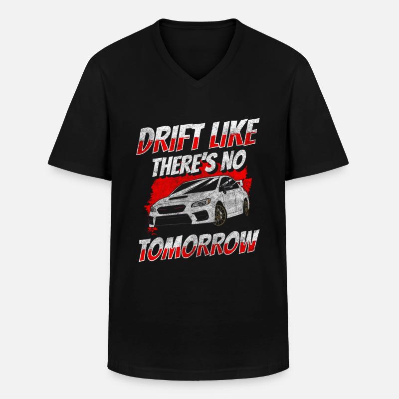 Drifting Straßenrennen - Männer-T-Shirt mit V-Ausschnitt - Schwarz