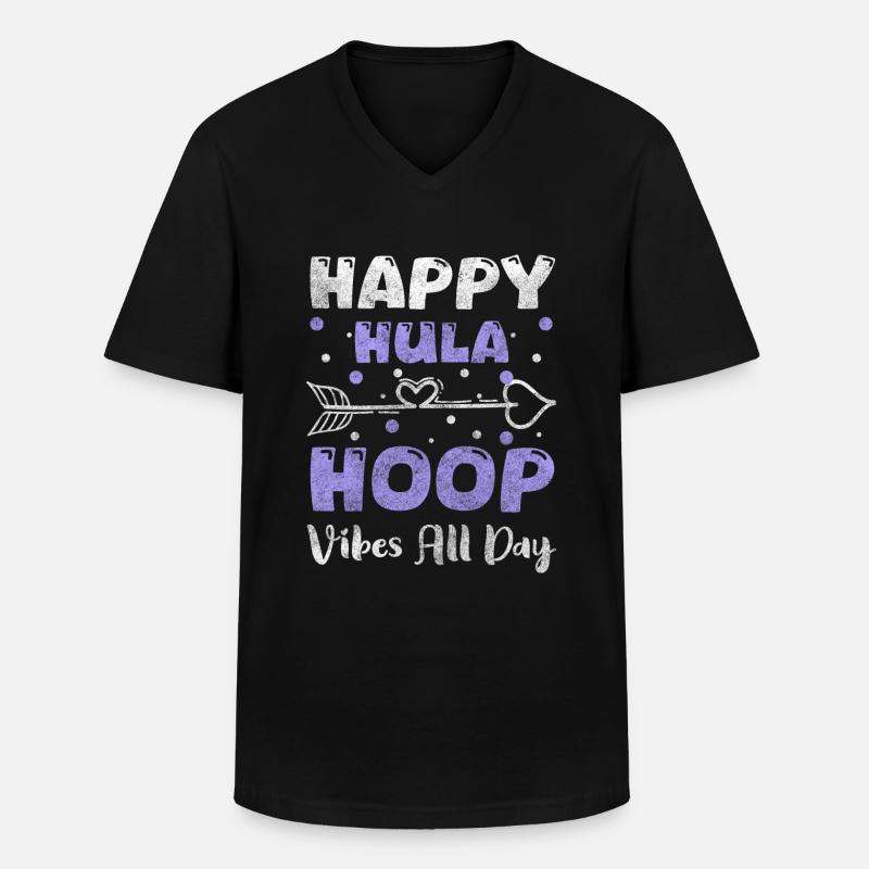 trend fit - Männer-T-Shirt mit V-Ausschnitt - Schwarz