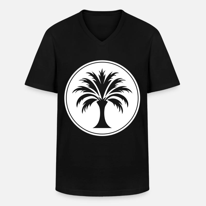 Palm Tree Icon - Men's V-Neck T-Shirt - black