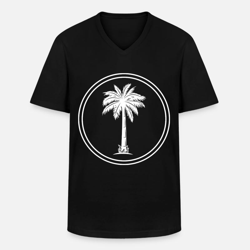 Palm Tree Icon - Men's V-Neck T-Shirt - black