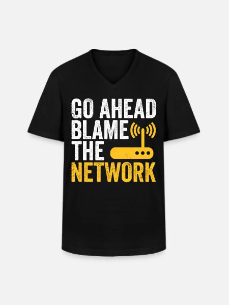 Netzwerktechniker Gibt Netzwerkadministrator Die - Männer-T-Shirt mit V-Ausschnitt - Schwarz
