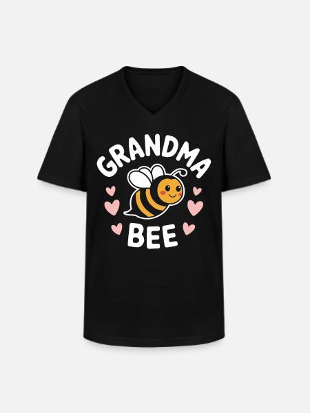 honey bee beekeeper bees bee - Men's V-Neck T-Shirt - black