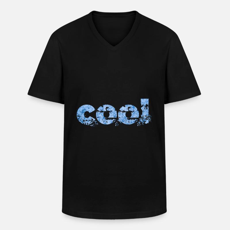 Cool Cool Cool - Männer-T-Shirt mit V-Ausschnitt - Schwarz