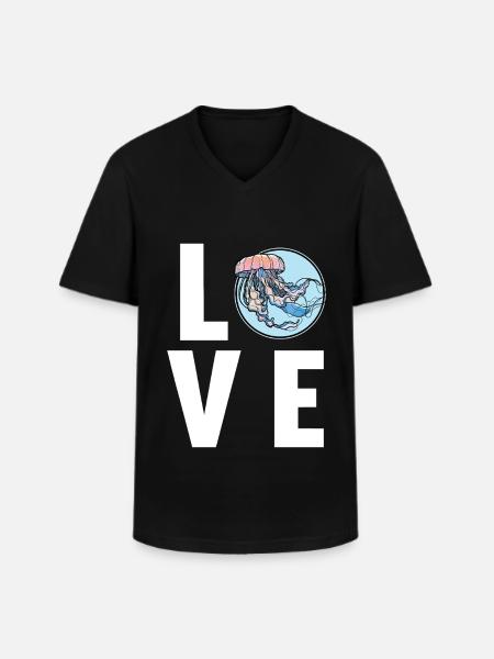 Méduse Méduse - T-shirt col V Homme - noir