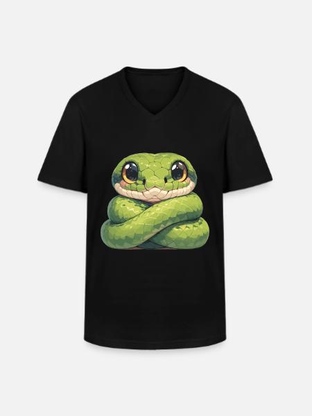 Snakes Snake - Men's V-Neck T-Shirt - black
