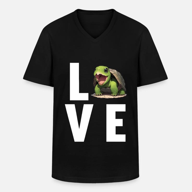 Snapping Turtles Snapping Turtle - Men's V-Neck T-Shirt - black