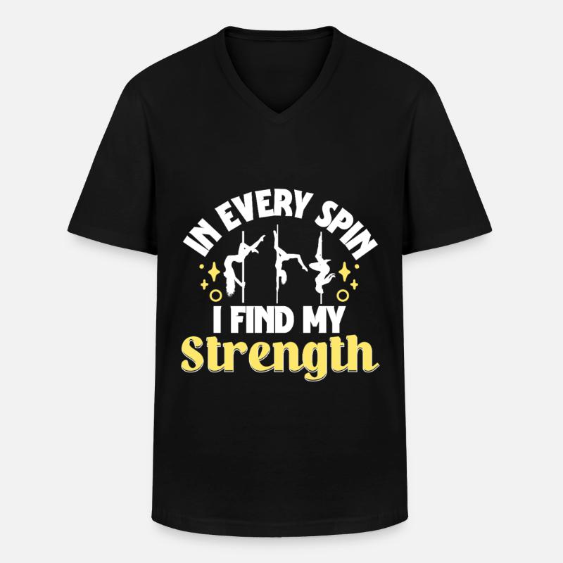Pole Dancing Poledancing Poledancer - Männer-T-Shirt mit V-Ausschnitt - Schwarz