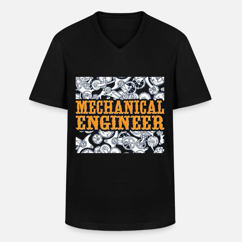 Mechanics Engineer Mechanical Engineering - Men's V-Neck T-Shirt - black