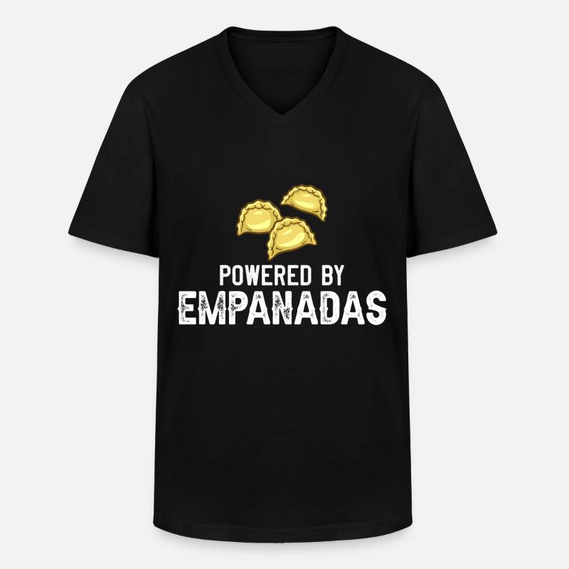 Empanada Argentina Dumpling Spain - Men's V-Neck T-Shirt - black
