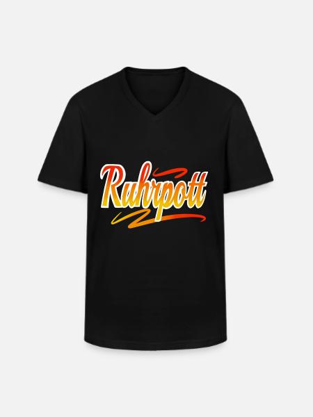 Ruhrpott - Men's V-Neck T-Shirt - black