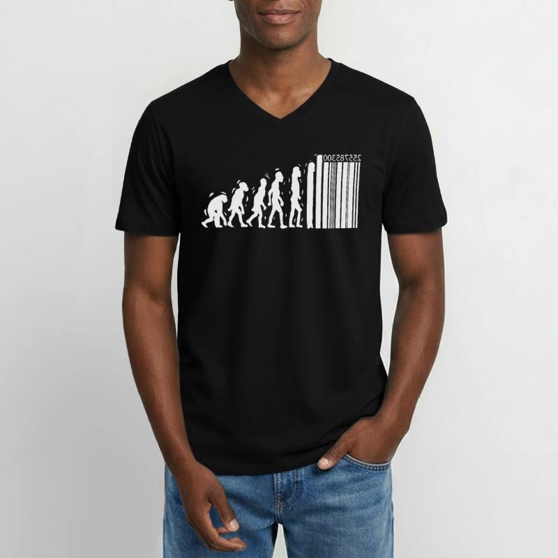 Conception unique d'évolution pour les T-shirt col V Homme