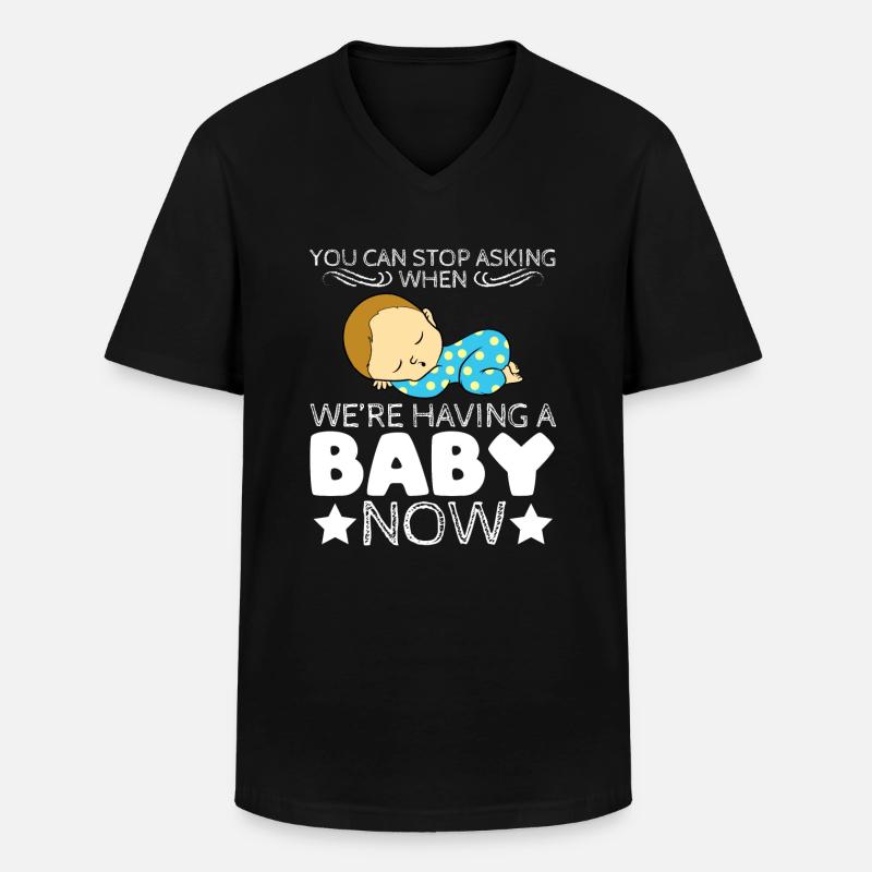 Elternschaft Mutterschaft Elternschaft Schwangerschaft Tee - Männer-T-Shirt mit V-Ausschnitt - Schwarz