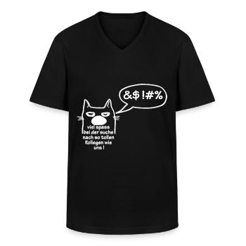 Tolle Kollegen - Männer-T-Shirt mit V-Ausschnitt - Schwarz - Vorne - AI Model Male 178 dark (178cm)