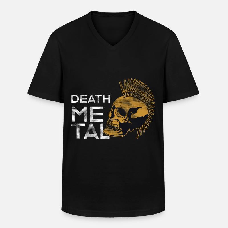 Heavy Metal - Männer-T-Shirt mit V-Ausschnitt - Schwarz