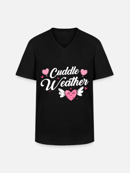 Liebe Umarmung Kinder - Männer-T-Shirt mit V-Ausschnitt - Schwarz