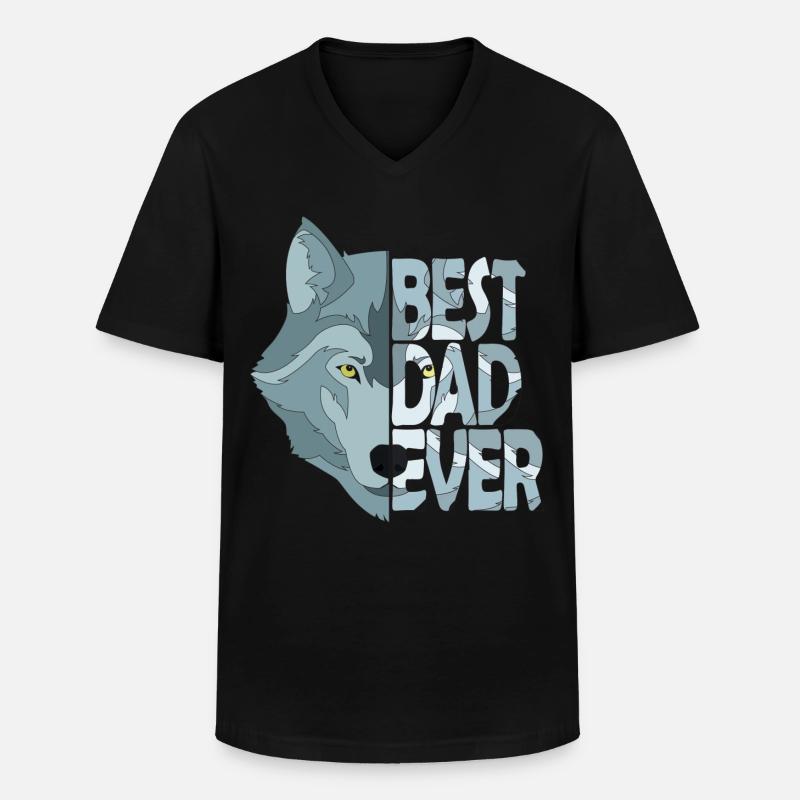 Bester Vater aller Zeiten - Männer-T-Shirt mit V-Ausschnitt - Schwarz
