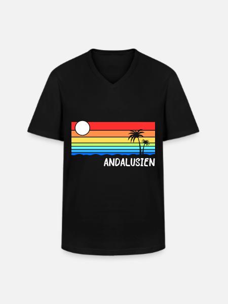 Andalusia Spain Holiday Idea - Men's V-Neck T-Shirt - black