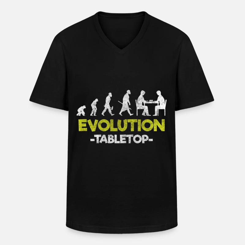Tabletop Spieleabend Gewinner - Männer-T-Shirt mit V-Ausschnitt - Schwarz