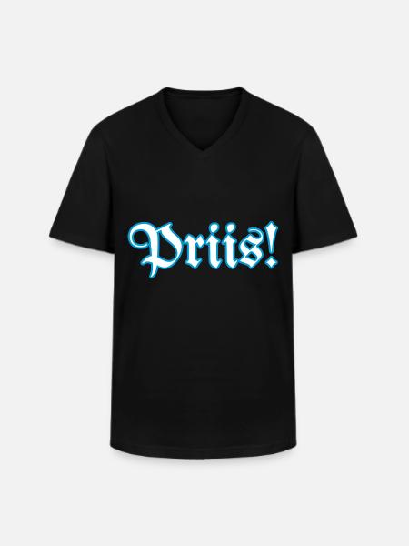 Pris Priiis Snuff - Men's V-Neck T-Shirt - black