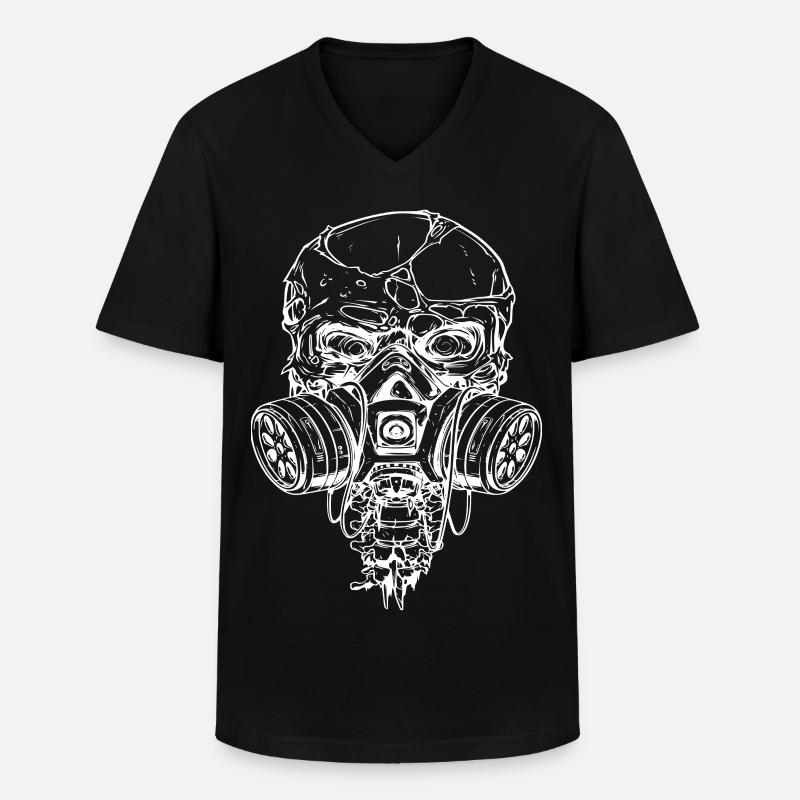 Zombie Jäger - Männer-T-Shirt mit V-Ausschnitt - Schwarz