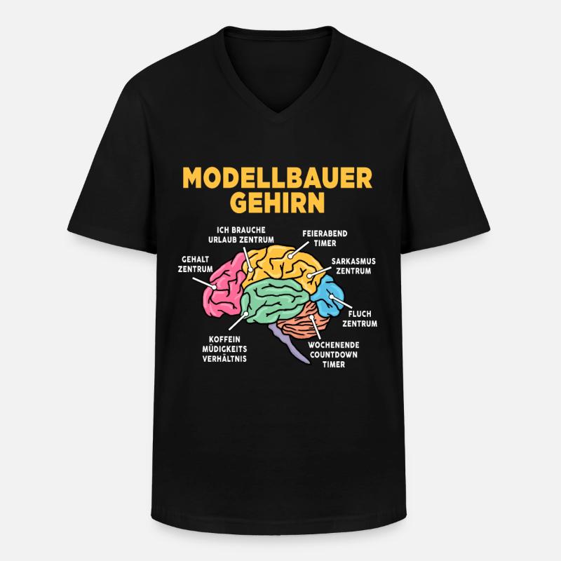 Modellbauer - Männer-T-Shirt mit V-Ausschnitt - Schwarz