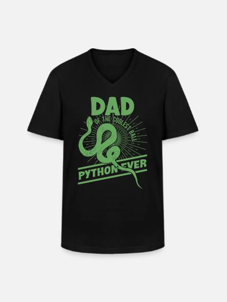 Snake owners Snake lovers Snakes - Men's V-Neck T-Shirt - black