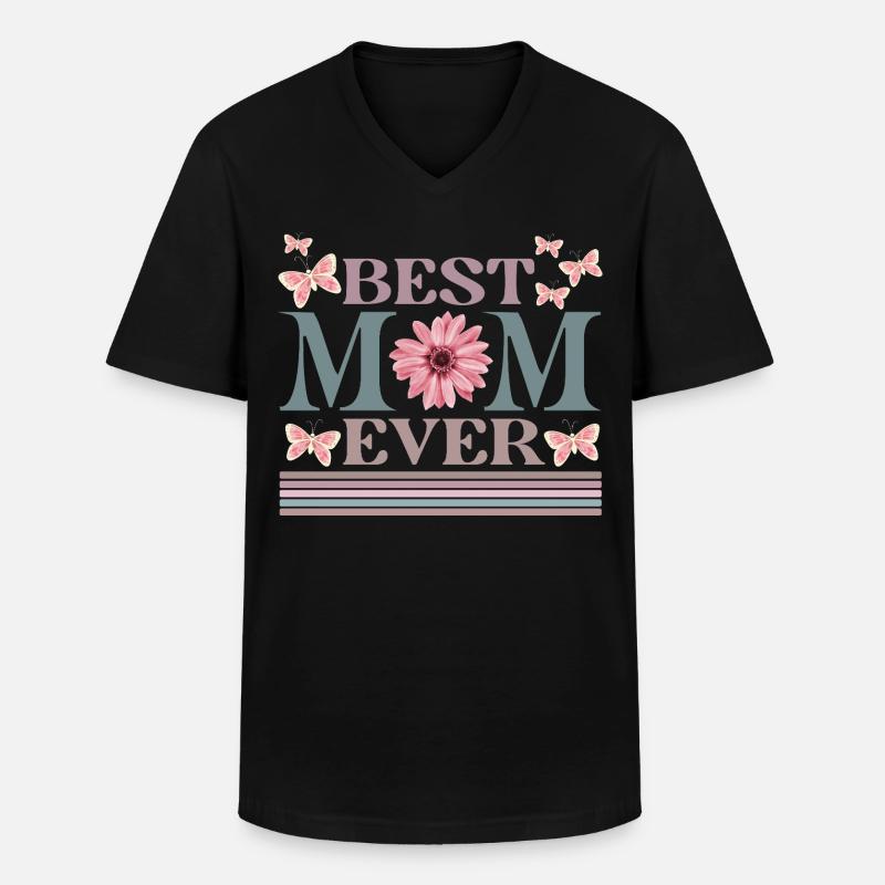 Mama - Männer-T-Shirt mit V-Ausschnitt - Schwarz