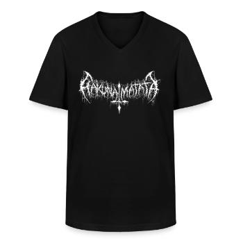 hakuna death metal - Männer-T-Shirt mit V-Ausschnitt - Schwarz - Vorne - AI Model Male 178 dark (178cm)