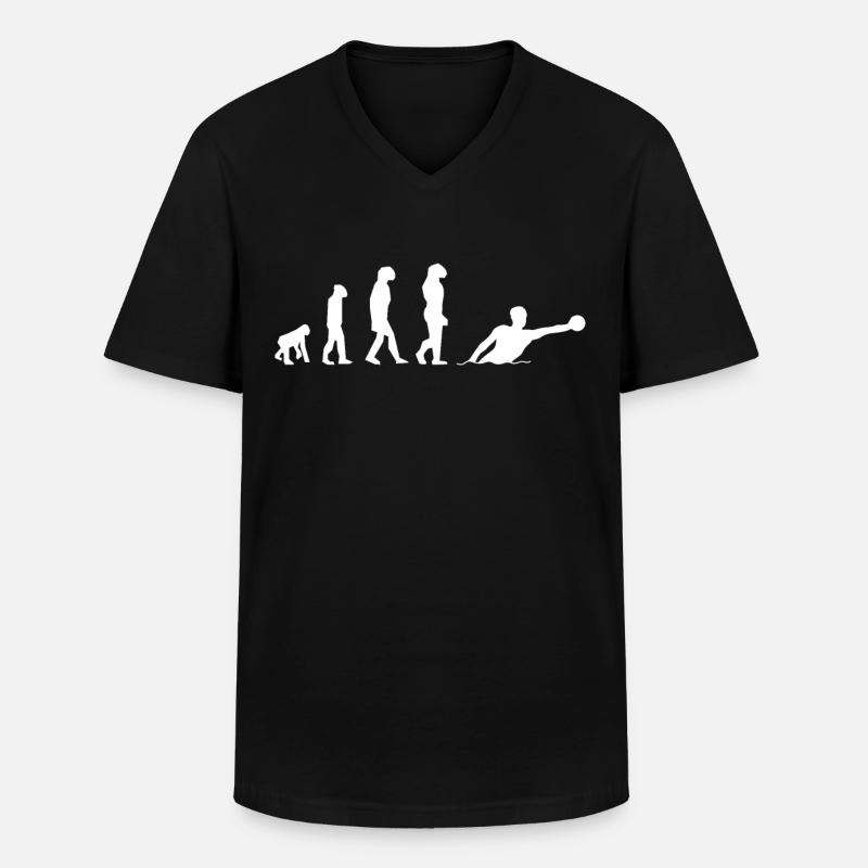 Water Polo Evolution Gift - Men's V-Neck T-Shirt - black