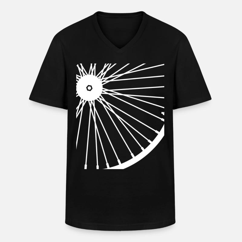 Fahrrad Abstrakt Radfahren Geschenkidee - Männer-T-Shirt mit V-Ausschnitt - Schwarz