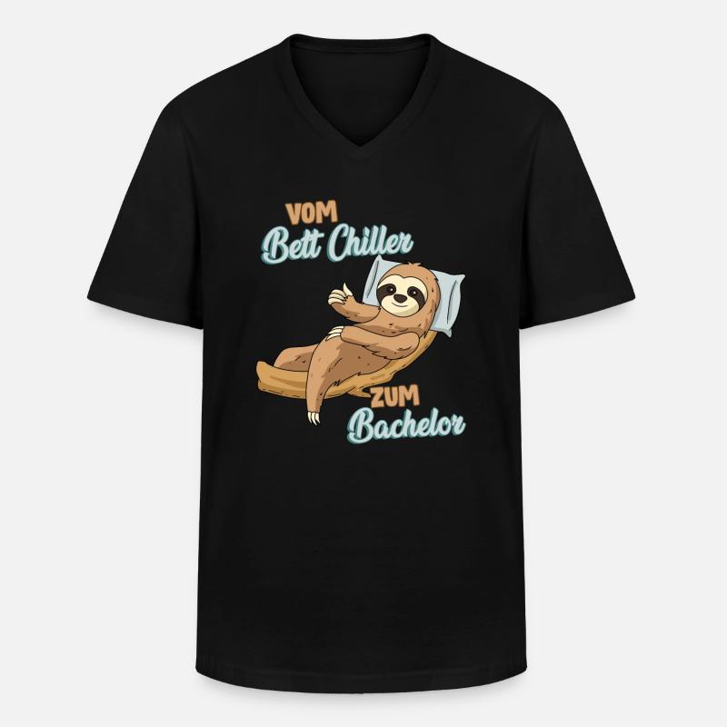 Bachelor Geschenk Spruch - Männer-T-Shirt mit V-Ausschnitt - Schwarz