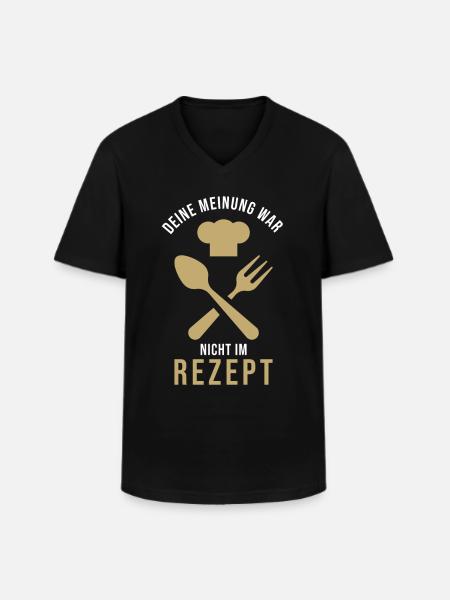 Cook gift saying funny - Men's V-Neck T-Shirt - black