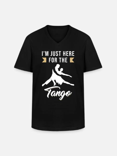 Tango saying funny - Men's V-Neck T-Shirt - black