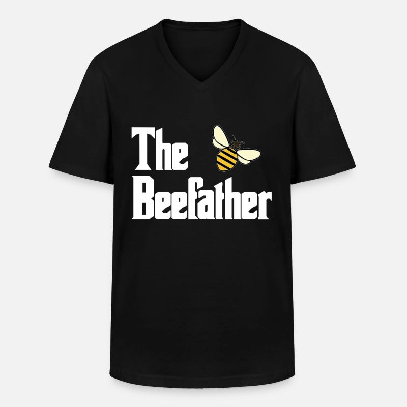 Imker - Männer-T-Shirt mit V-Ausschnitt - Schwarz