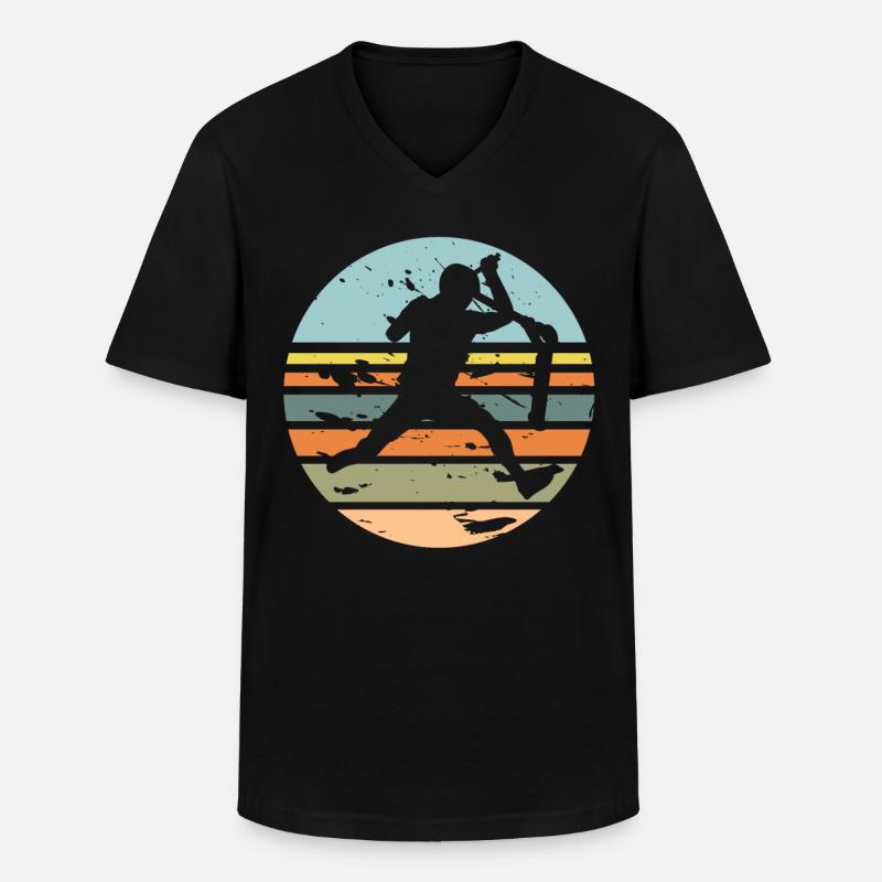 Tretroller - Männer-T-Shirt mit V-Ausschnitt - Schwarz